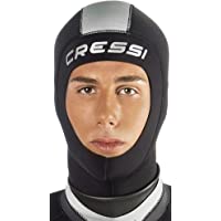 Cressi Hood Unisex Capucha en Neopreno de 3mm- Negro- S-2